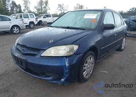 2004 Honda Civic Lx from USA, damaged, VIN 1HGES16534L001268